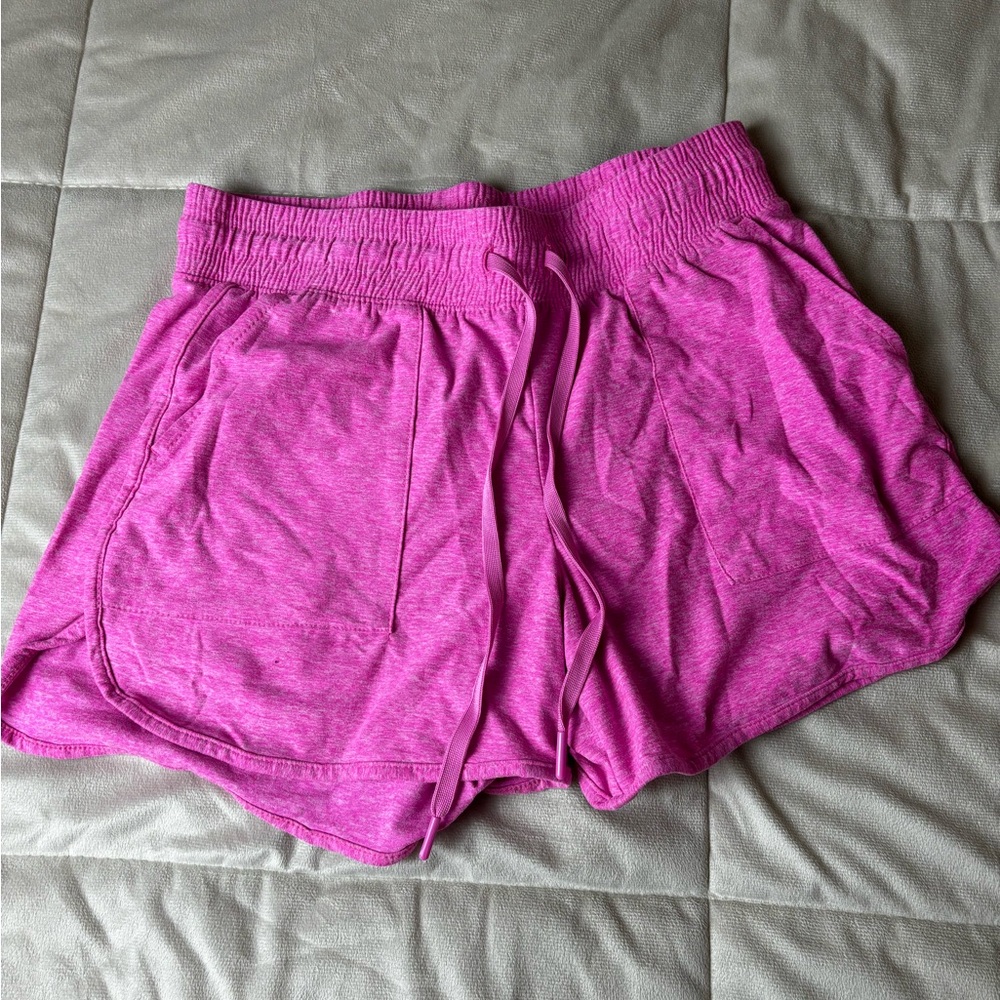 Bright Pink Athletic Shorts for Active Wear